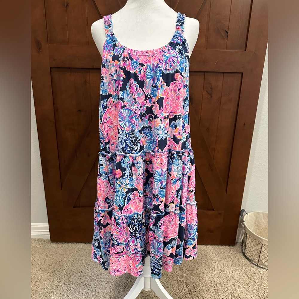 EUC Lilly Pulitzer Lori Swing Dress in Turtle Amazement - size M